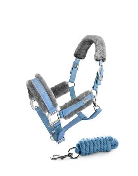 Fur halter & lead rope Silver Cloud