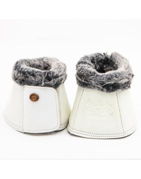 Royal Equestrian Premium Bell Boots White Silver