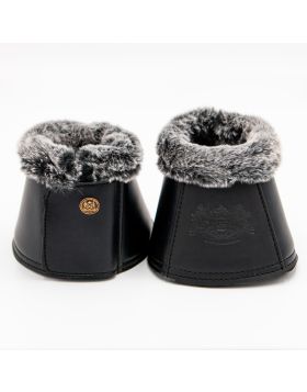 Royal Equestrian Premium Bell Boots Black Silver